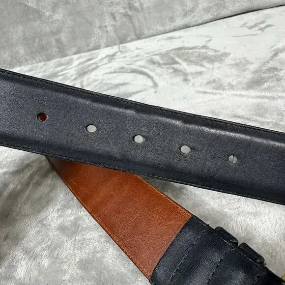 Coach Black Leather Belt with Gold Buckle - Picture 8 of 14